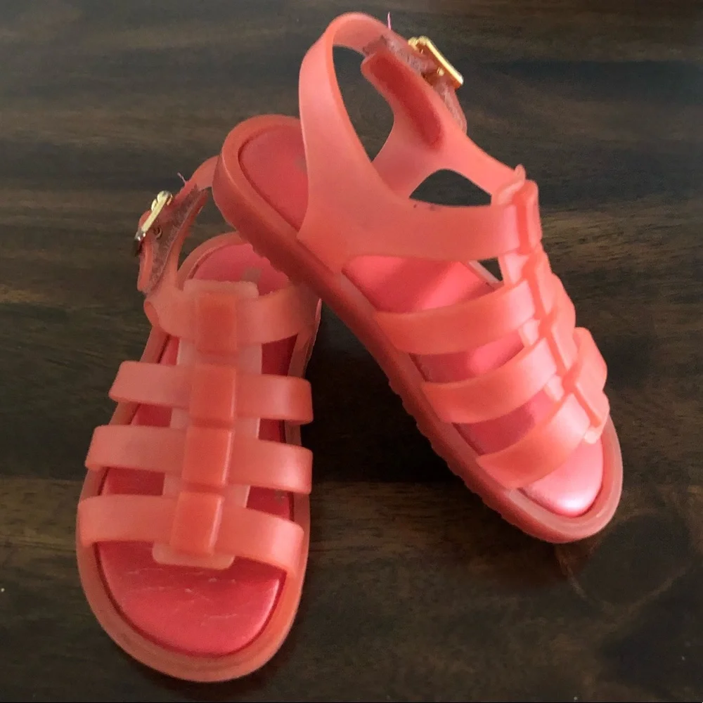 Mini Melissa Orange Sandals